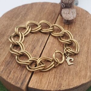 Chicos Gold Tone Chain Link Bracelet B3426